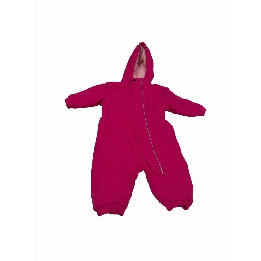 Hanna Andersson Baby Snowsuit Winter One Piece Hooded Pink Size 70 6-12 Month
